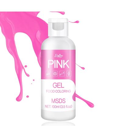 Buy Pink Food Color Gel - 100ml Sugar-Free Concentrated Gel for Cakes Baking Macarons and DIY Projects - International Shipping Available - Buy Online on SooperMarket.com