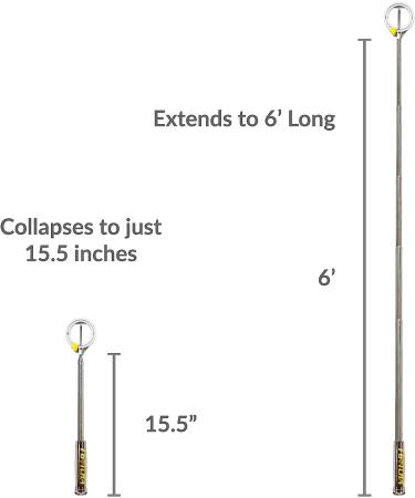 IGOTCHA Golf Ball Retriever 10' - Extend Your Reach on the Course - Buy Online on SooperMarket.com