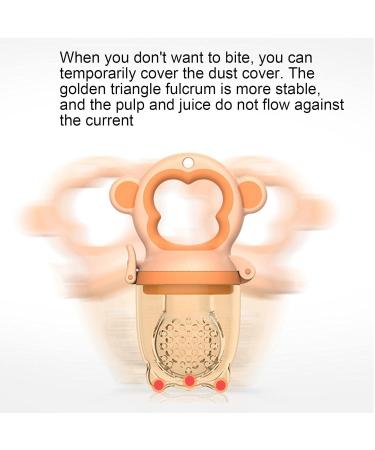 Abbto Fruit Bite Rings for Babies | Ergonomic Fruit Feed Pacifier & Soft Teething Toy | Safe for Toddlers & Infants - Buy Online on SooperMarket.com
