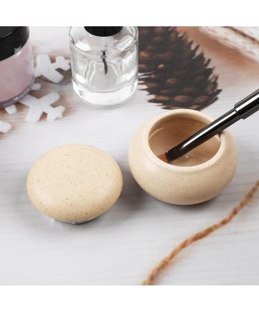 ANGNYA Ceramic Dappen Dish with Lid - 17ML Multifunctional Acrylic Liquid Powder Holder for Nail Techs and Beginners - Buy Online on SooperMarket.com