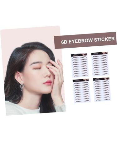 Beavorty 16 pcs eyebrow stickers make up kit 6d eyebrows Artificial Eyebrow semi-permanent stencil 3d - Buy Online on SooperMarket.com