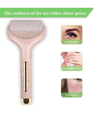 AITINIA Jade Ice Roller - Face and Eye Massager for Puffiness Relief, Tighten Pores & Whiten Skin - White - Buy Online on SooperMarket.com