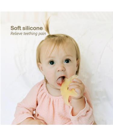 Miraloop Starfish Baby Bite Ring - Food-Safe Silicone Teether for Gum Massage | International Shipping - Buy Online on SooperMarket.com