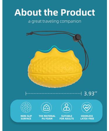 Adjustable Wrist Strap Stress Ball for Hand Therapy - Ideal for Adults, Seniors, Arthritis, Carpal Tunnel - Strength Training Hand Exerciser - Buy Online on SooperMarket.com
