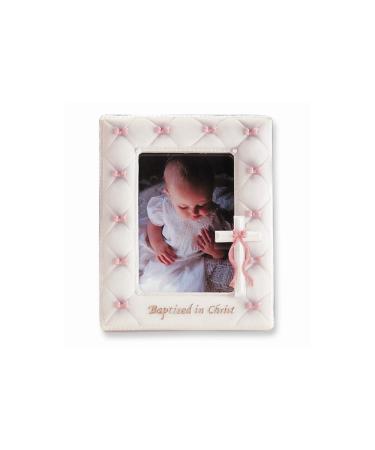 7" Baptism Frame for 3.5"x5" Photo (Girl - Pink)
