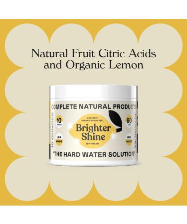 Brighter Shine - Natural Lemon Dishwasher Additive | 60 Uses Citric Acid Cleaner for Hard Water Spots Removal - Buy Online on SooperMarket.com
