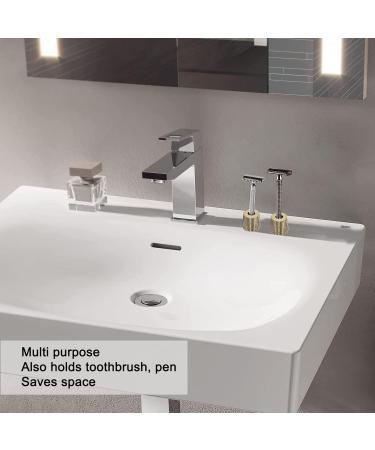 Premium Metal Stand & Razor Rack Holder - Space-Saving Slip-Resistant Design for Toothbrushes & Grooming Tools | International Shipping - Buy Online on SooperMarket.com