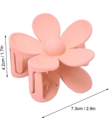 Flower Shape Hair Claw Clips Good Decoration Effect Lightweight Matte Surface Hair Catch Clip Non Slip Alloy Spring for Women Girls Headwear(Meat meal) - Buy Online on SooperMarket.com