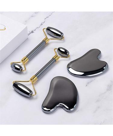 Best Face Jade Roller & Gua Sha Set | Terahertz Energy Stone Skin Care Tools for Radiant Beauty - Buy Online on SooperMarket.com