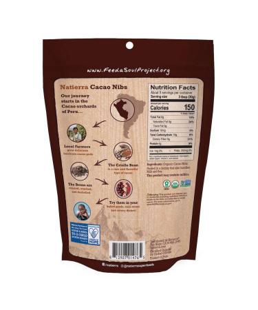 NATIERRA Himalania Organic Cacao Nibs - Non-GMO, Vegan, 10oz Pouch - Buy Online on SooperMarket.com