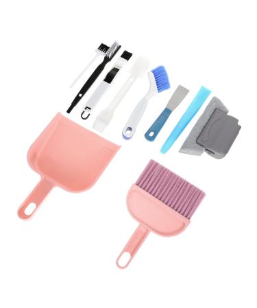 Didiseaon 1 Set 10pcs Window Slot Cleaning Tool Door Track Cleaning Tool Grout Cleaner Brush Window Blind Cleaner Venetian Grout Scrubber Gap Debris Removers Mini Tools Steel Suite Household Random Color 21X14X3.3CM