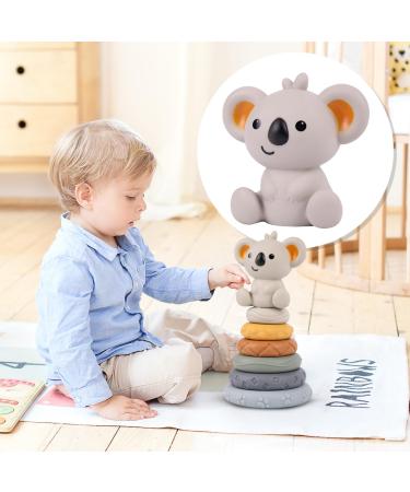 MalPlay Sensory Rubber 13-Piece Soft Tower Stacking Blocks | Baby Building Toy for Motor Skills | Ideal for 6+ Months - Buy Online on SooperMarket.com