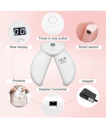 Professional 54W UV Nail Lamp for Gel Nail Polish Kit - Pink - Buy Online on SooperMarket.com