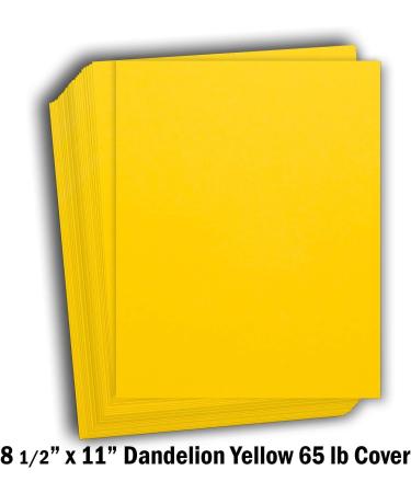 Hamilco Dandelion Yellow Cardstock Scrapbook Paper 8.5 x 11 - 50 Pack - Buy Online on SooperMarket.com