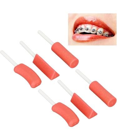 Portable Orthodontic Pacifiers with Flexible Leveling Shell - Professional Silicone Packaging 6 Pack - Tasty Red Strawberry Flavor - Buy Online on SooperMarket.com