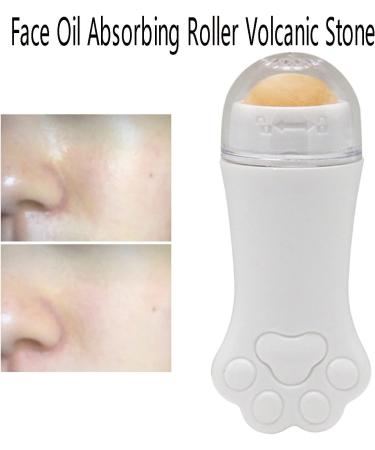 HLELU Natural Volcanic Roller Oil Control Rolling Stone Face Cleansing Oil Absorption Roller Ball White - Buy Online on SooperMarket.com