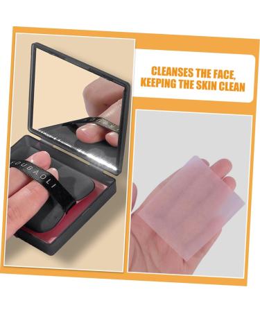 MUSISALY 2 Sets Oil Absorbing Paper with Puff Oil Blotting Paper Face Cleaning Paper Facial Oil Control Paper Cleaning Tissue Oil-Absorbing Papers Face Oil Cleaning Paper - Buy Online on SooperMarket.com