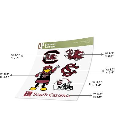 University of South Carolina Sticker Gamecocks USC Cocky Stickers Vinyl Decals Laptop Water Bottle Car Scrapbook T2 (Type 2) - Buy Online on SooperMarket.com