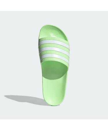 Buy adidas Unisex Adilette Aqua Slippers 43 1/3 EU - Green Spark Cloud White | International Shipping Available - Buy Online on SooperMarket.com