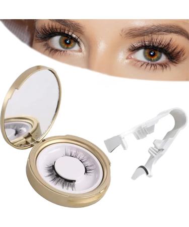 Magnetic False Eyelashes Reusable Magnetic Lashes Kit-Magnetic Lashes With Applicator Soft Magnets False Eyelashes Easy To Wear No Glue & No Makeup Remover Natural Look 3D Effect (EB01)