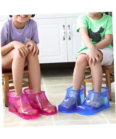 HAPINARY 1 Pair Foot Bath Shoes Foot Soaking Boots Foot Soak Shoes Foot Bath Container Foot Soaking Bath Shoes Foot Bath Bucket Foot Soak Bucket Boots Foot Soaking Shoes Foot Bath Boots 26.3x11cm Rosy - Buy Online on SooperMarket.com