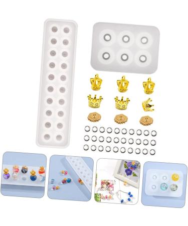 STOBOK 3 Pcs Pendant Silicone Mold Silicone Molds Sphere Beads Creative Crystal Epoxy Mold Epoxy Resin Flat As Shown 23X6.2CM - Buy Online on SooperMarket.com