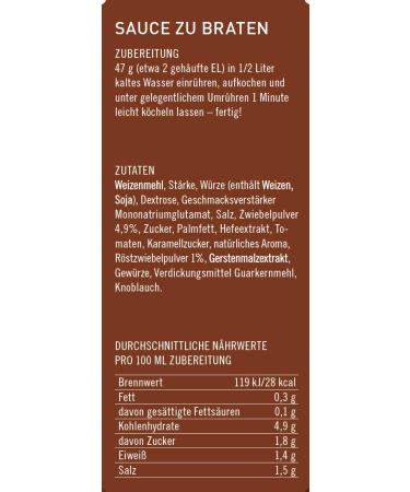 Feinfix Classic Sauce to Fry 470g | Lactose-Free & Vegan Powder for Gravy Vegetables Roasting & Pasta - Perfect for International Shipping - Buy Online on SooperMarket.com