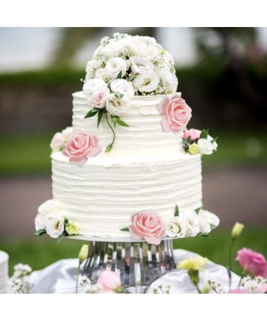 Obelunrp Womens Day Cake Topper 10PCS Pink Rose Flower Cake Topper Party Cake Decor for 3.8 Goddess Festival Mother Day (2.95x7.87inch) - Buy Online on SooperMarket.com