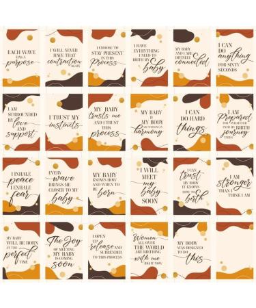 Premium Birthing Affirmation Cards - 24 Inspirational Cards for Pregnant Moms | Perfect Baby Shower Gifts & Labor Support - Buy Online on SooperMarket.com