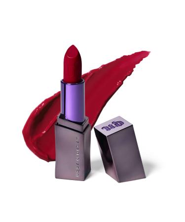 URBAN DECAY Vice Hydrating Lipstick - 35 Shades Available - Longwearing Lip Color - Moisturizing & Creamy Formula with Aloe Vera + Avocado Oil - 0.11 Oz No Parking (deep blue red - cream finish)