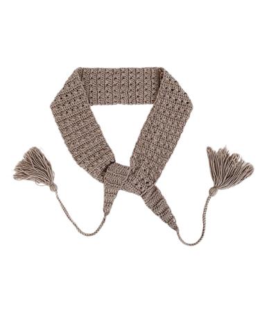 JSGHGDF Pastoral Headband for Women Crochet Hook Solid Color Headbands Slip for Head Hoop Girl Makeup Hair Accessories Blakikin brown