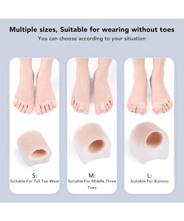 Bunion Corrector Toe Spacer SEBS - Relieve Pressure, Prevent Friction, Comfortable Fit for Overlapping Toes - Nail Problem Relief - Buy Online on SooperMarket.com