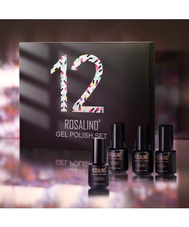 12Pcs Gel Nail Polish Set - Candy Colors Series, Long Lasting DIY Kit for Women - Yellow, Orange, Blue, Green, Pink, Purple - Buy Online on SooperMarket.com