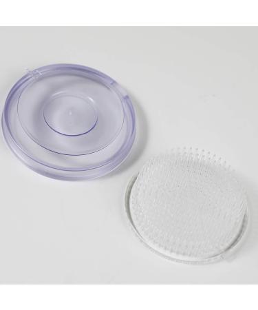 Wazakura Clear Ikebana Kenzan Japanese Flower Holder  Made in Japan  Plastic Floral Arranging Pin Frog  Round - 3(78mm) Clear - Buy Online on SooperMarket.com