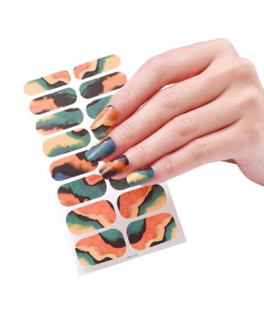 Semi Cured Gel Nails Art Sliders Manicure Decor Uv Led Lamp Semi Cured Gel Design Nail Decals Fashion Nail Sticker Decor Nail Appliques Nail Decals Nail Vinyls Nail Transfers style ZE0391