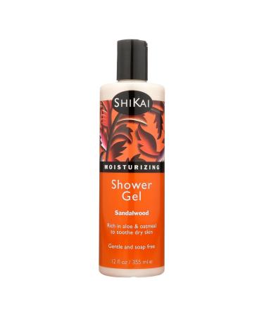 Shikai Moisturizing Shower Body Gel  Sandalwood - 12 Oz Sandalwood 12 Fl Oz (Pack of 1)