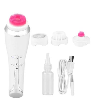 Facial Cleansing Brush Electric Facial Cleansing Brush Waterproof Electric Spin Facial Brush Waterproof Skin Massager with 4 Brush Heads for Body