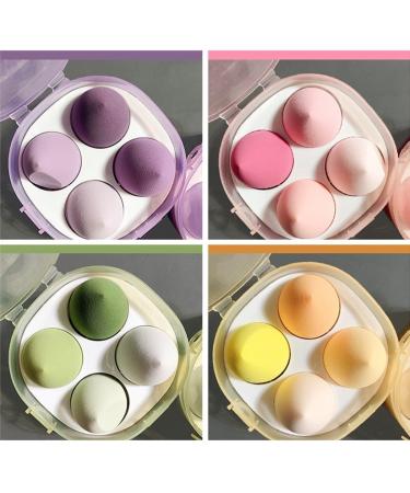 4PCS Stretchy Elastic Portable Foundation Sponge Set | Soft Makeup Blending Sponges with Box - Perfect for Flawless Finish - Buy Online on SooperMarket.com