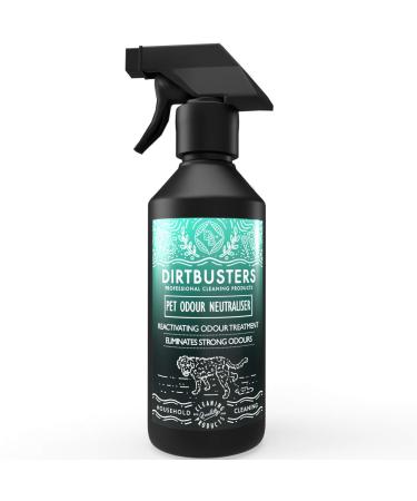 Dirtbusters Pet Odour Eliminator Spray Neutralise Dog & Cat Urine from Carpet & Upholstery Enzymatic Deodoriser Treatment Wild Fig & Cassis (500ml)