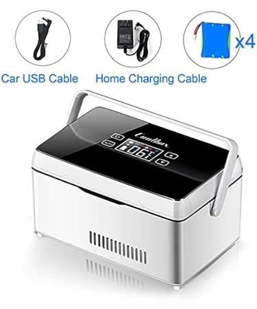 High Capacity Portable Insulin Vaccine Cooler Refrigerator Box Mini Insulin Cooler Car Refrigerator Keeps Medication Cooler And Insulated 4 X Battery Collector88 - Buy Online on SooperMarket.com