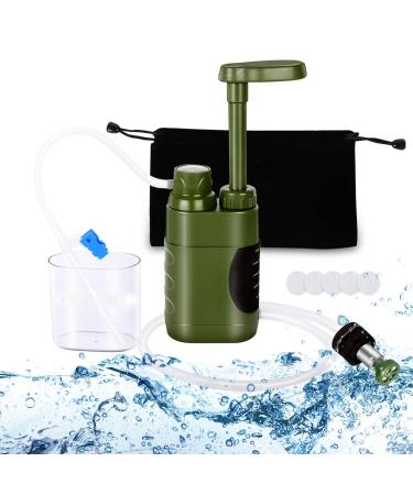Lixada water filter 5000L camping water filter survival water filter pump with storage bag for drinking water emergency survival camping travel fishing