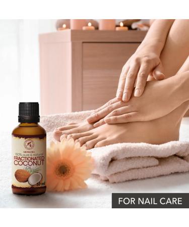 Fractionated Coconut Oil 50ml - 100% Pure & Natural Odorless Beauty Oil for Skin Hair & Massage - Best Essential Oil for Body & Facial Care - Buy Online on SooperMarket.com