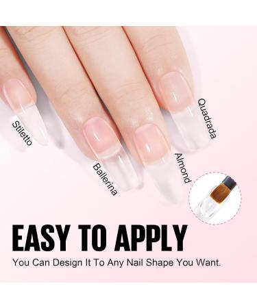 Tomicca Acrylic Gel for Nails - Pale Rosa Set (2x15g) | Quick Extender Polygel for Long-Lasting Nail Extensions | Perfect for Beginners & Salon Professionals - Buy Online on SooperMarket.com