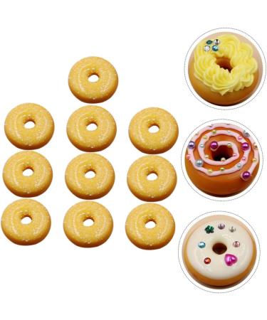Uonlytech 20 Pcs Donut Decoration Blush Decor Bling Decor Lovely Ornament Child Accessories Earth Tones - Buy Online on SooperMarket.com