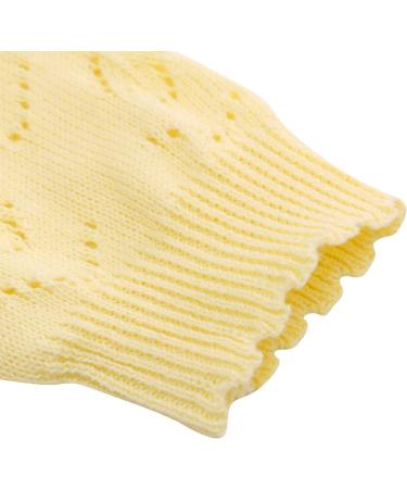 Famuka Baby Cardigan Jacket 12 Months Yellow | Soft Knitted Sweater for Boys & Girls - Buy Online on SooperMarket.com