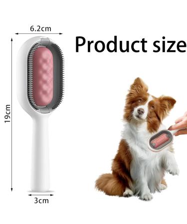 Universal Cat Brush for Long & Short Haired Cats - Cats Ridge Water Brush & Hair Remover | Rosa - Buy Online on SooperMarket.com