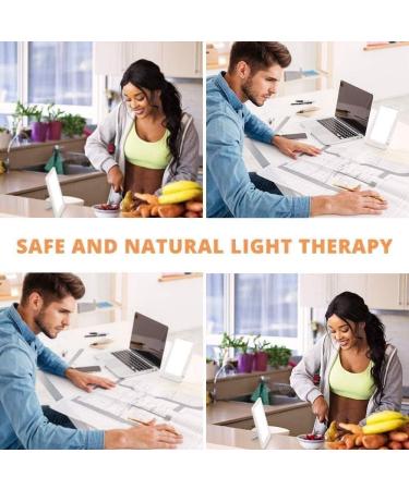 ONOTEC Light Therapy Lamp Ultra-Thin 10000 Lux Therapy Light with 3 Adjustable Brightness Levels Therapy Light with Timer for a Happy Home/Office/Travelling - Buy Online on SooperMarket.com