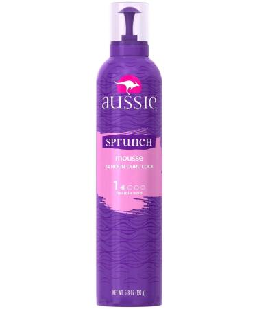 Aussie Sprunch Mousse 24 Hour Curl Lock  Flexible Hold 6.80 oz