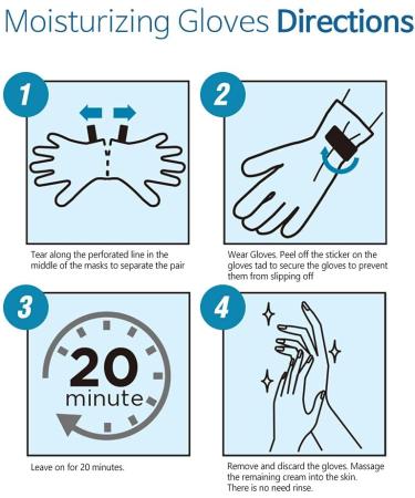 Epielle Moisturizing Socks and Gloves - 10 Pairs for Hand and Foot Care | Stocking Stuffers - Buy Online on SooperMarket.com