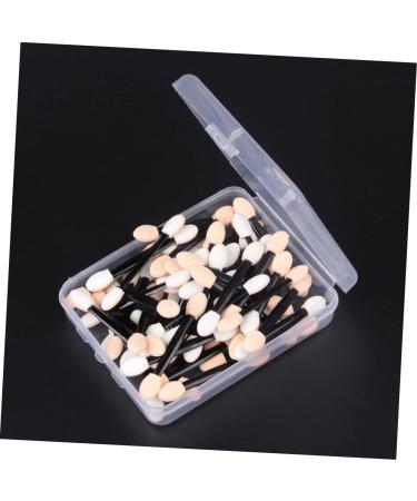 MUSISALY 50 Pcs Makeup Tools Eyeshadow Makeup Brushes Makeup Application Double Head Eyeshadow Brushes Black Size 1 Black - Buy Online on SooperMarket.com